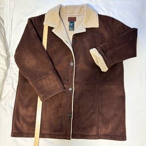 Ralph Lauren Brown Sherpa Coat Men 2X